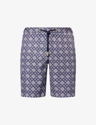 ORLEBAR BROWN: Dane Geometric-Print Swim Shorts
