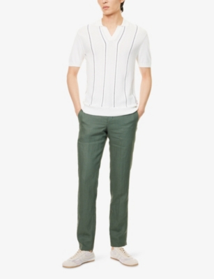 ORLEBAR BROWN: Griffon Tapered Linen Trousers