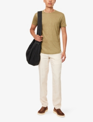 ORLEBAR BROWN: OB-T Crewneck Linen-Jersey T-Shirt