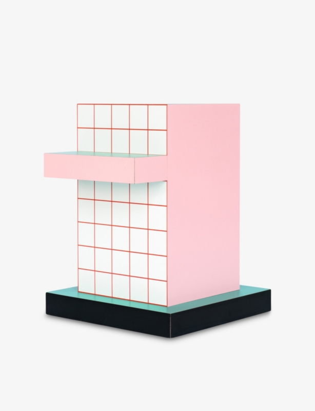 Supersidetable Grid Wooden Side Table