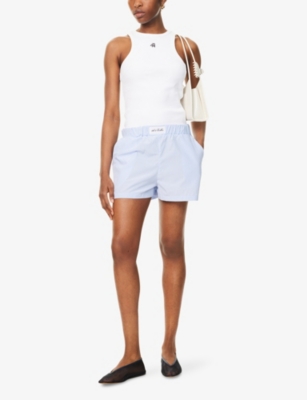 4TH & RECKLESS: Via Stripe Cotton Boxer Shorts