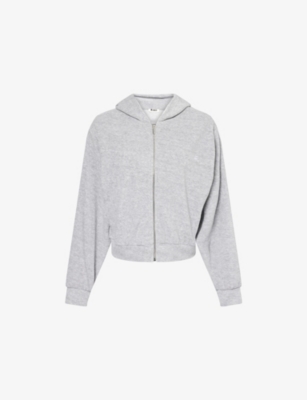 4TH & RECKLESS: Livia Towelling Zip-Through Woven Hoody