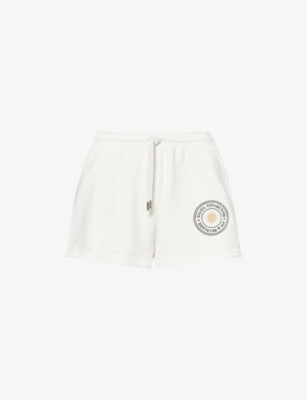 4TH & RECKLESS: Nina Logo-Embroidery Cotton-Jersey Shorts