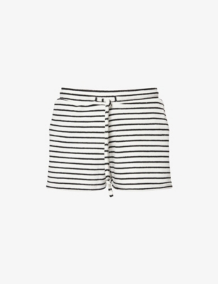 4TH & RECKLESS: Zita Towelling Logo Woven Shorts