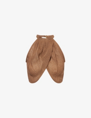 LE KASHA: Alger Halter Linen Top