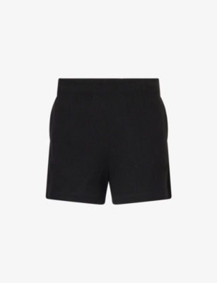 LE KASHA: Ezbet High-Rise Linen Shorts