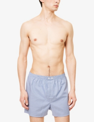 DEREK ROSE: Barker 39 Houndstooth-Print Cotton-Jersey Boxers