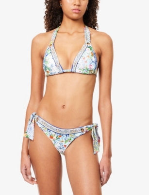 Camilla Womens Wall To Wall Wonders Eyelet Tie Bikini Set