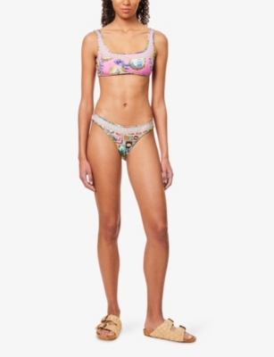 CAMILLA: Salty Splendour Bind-Edge Reversible Bikini Bottoms