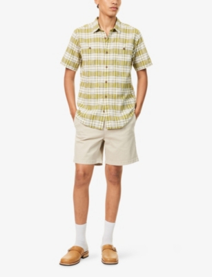 Neuw Mens Sand Hunter Regular-fit Brushed Cotton Shorts