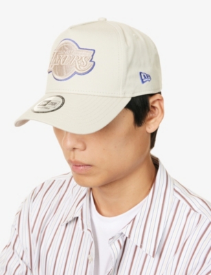 New Era Mens 9forty La Lakers Outline Cotton-twill Baseball Cap Cream