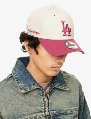 New Era Mens 9forty La Dodgers Cotton-twill Baseball Cap Light Beige