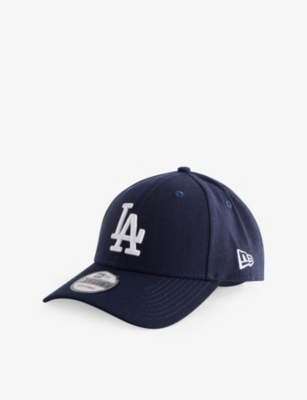 New Era Mens Navy La Dodgers 9forty Woven Adjustable Cap
