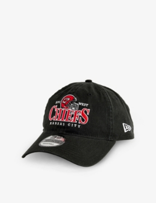 New Era Mens Black Kansas City Chiefs Nfl Helmet 9twenty Adjustable Cotton Cap