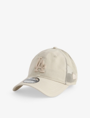 New Era Mens 9twenty La Dodgers Cotton Baseball Cap Light Beige