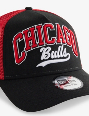 NEW ERA: 9FORTY Chicago Bulls NBA Script Cotton and Mesh Trucker Cap