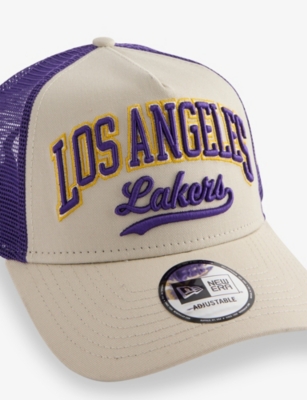 NEW ERA: 9FORTY LA Lakers NBA Script Cotton and Mesh Trucker Cap
