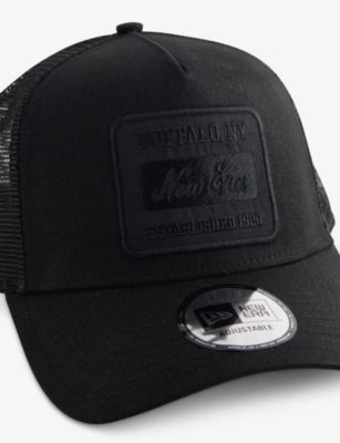 NEW ERA: 9FORTY Logo-Patch Cotton and Mesh Trucker Cap