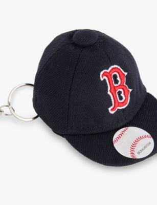 New Era Mens Navy Boston Sox Mlb Mini Baseball Cap Keychain In Navy