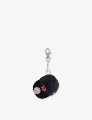 New Era Mens Navy Boston Sox Mlb Mini Baseball Cap Keychain In Navy