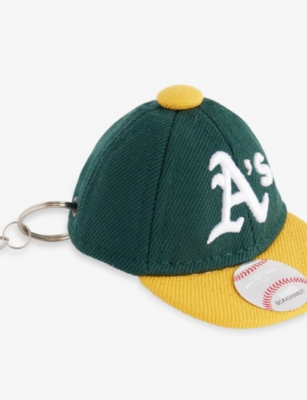 New Era Mens Green Oakland Athletics Mlb Mini Baseball Cap Key Chain In Green