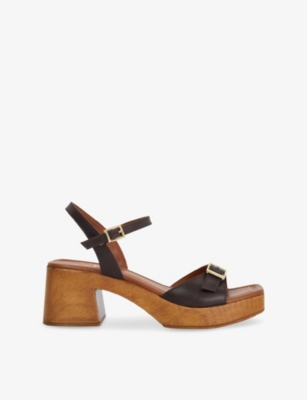 DUNE: Jeane Leather Heeled Sandals