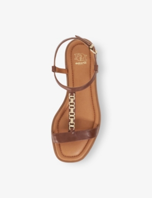 DUNE: Lollipops Chain-Detail Leather Sandals