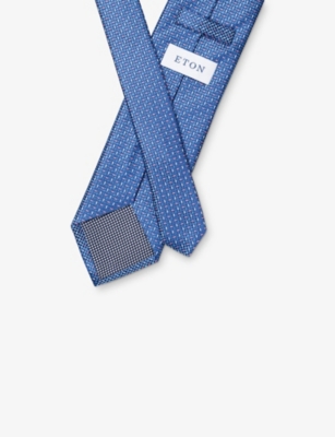 ETON: Geometric-Pattern Silk Tie