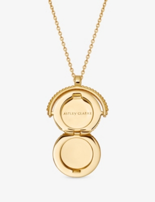 ASTLEY CLARKE: Celstial Spinner 18ct Yellow Gold Vermeil Locket Necklace
