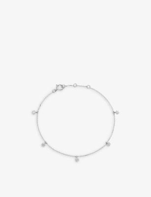 ASTLEY CLARKE: Station 14ct White-Gold And 0.08ct Lab-Grown Diamond Bracelet
