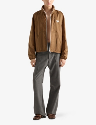 PRADA: Triangle-Logo Re-Nylon Jacket