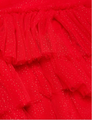 KONGES SLOJD: Fay Bow-Embellished Tulle Dress 1-8 Years