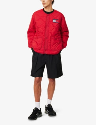 Tommy Hilfiger Quilted Front Pockets Ribbed Cuffs Sweatshirt