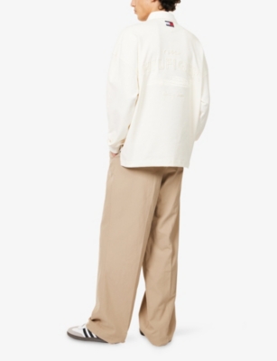 TOMMY HILFIGER: The APXGP Collection Relaxed-Fit Logo-Embroidered Cotton Rugby Shirt