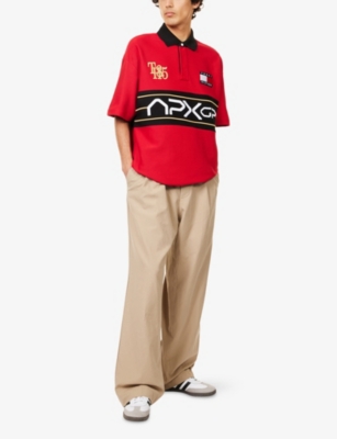 TOMMY HILFIGER: The APXGP Collection Race Day Logo-Embroidered Cotton Polo Shirt