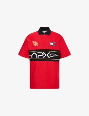 TOMMY HILFIGER: The APXGP Collection Race Day Logo-Embroidered Cotton Polo Shirt