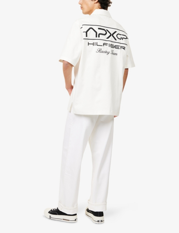 The APXGP Collection Mechanics Logo-Embroidered Boxy-Fit Cotton Shirt