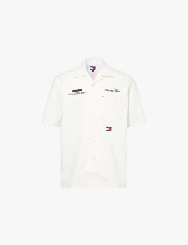 The APXGP Collection Mechanics Logo-Embroidered Boxy-Fit Cotton Shirt