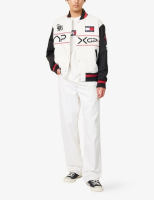 Tommy Hilfiger Mens Ecru The F1® The Movie Collection Straight-leg Loose Denim Jeans