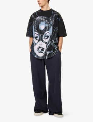 JADED LONDON: Monster Wide-Leg Cotton-Jersey Jogging Bottoms