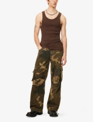 JADED LONDON: Camo Trooper Straight-Leg Cotton-Poplin Trousers