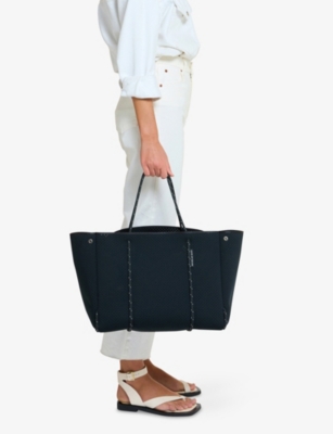 State Of Escape Womens Black/fleck Escape Woven Tote Bag