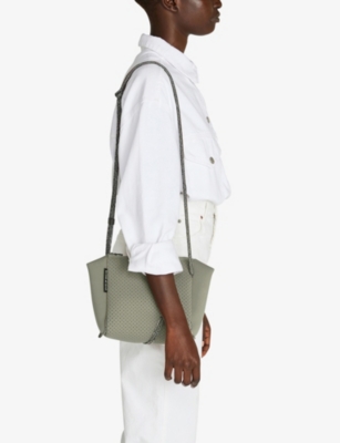 State Of Escape Womens Sage Festival Woven Cross-body Bag
