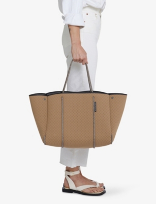 State Of Escape Womens Caramel Escape Woven Tote Bag