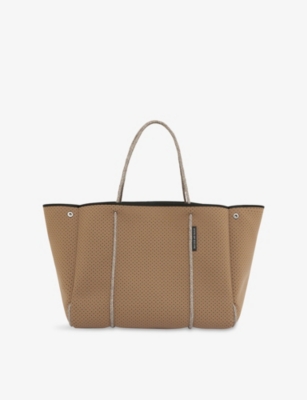 State Of Escape Womens Caramel Escape Woven Tote Bag