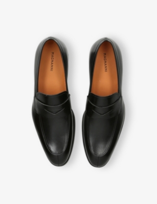 Magnanni Leather Delos Dress Loafers In Black