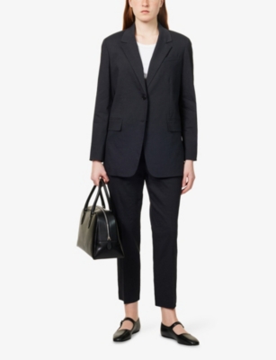 THEORY: Treeca Tapered Linen-Blend Trousers