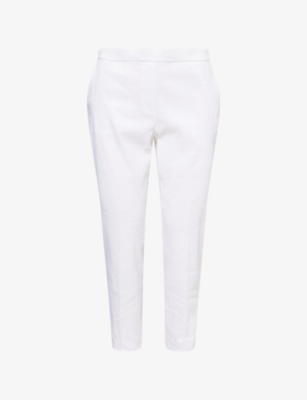 THEORY: Treeca Tapered Linen-Blend Trousers
