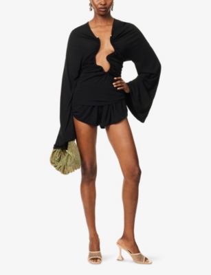 CHRISTOPHER ESBER: Salacia Ruched Woven Top