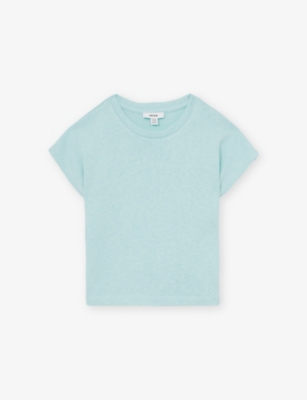 REISS MARAH SHORT-SLEEVE KNITTED TOP 4-9 YEAT 